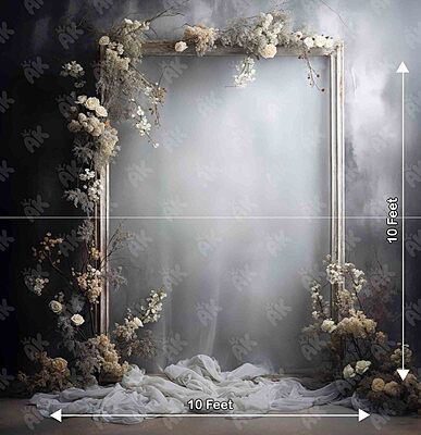 Grey Floral Frame (PRE-ORDER) Grey Floral Frame (PRE-ORDER)