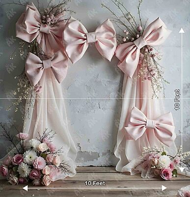 Pinky Bow Wall 10x10 Pinky Bow Wall 10x10