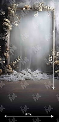 Grey Floral Frame (PRE-ORDER) Grey Floral Frame (PRE-ORDER)