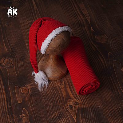 Christmas Cap With Wrap