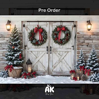 White Christmas Barn (PRE-ORDER)