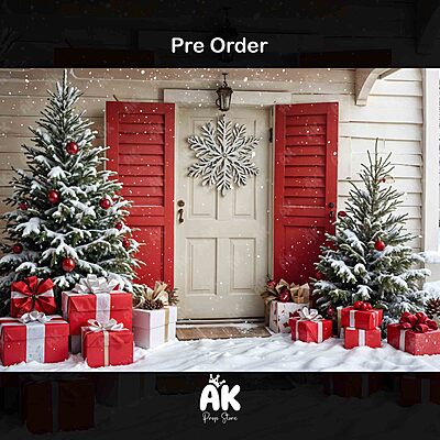 Snowy Cottage Door (PRE-ORDER)