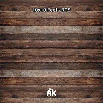 Country Wood Planks - 10x10 Feet