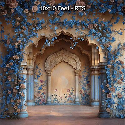 Royal Blue Archway - 10x10 Feet