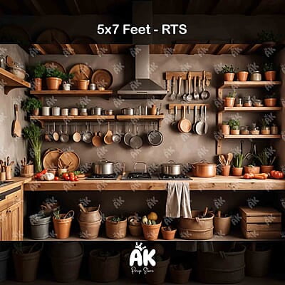 Dusky Kitchen - 5x7 Feet