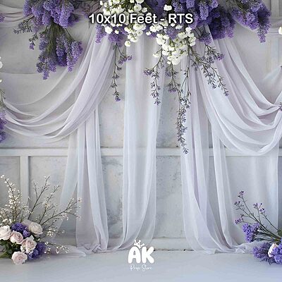 Lilac Curtain Wall - 10x10 Feet