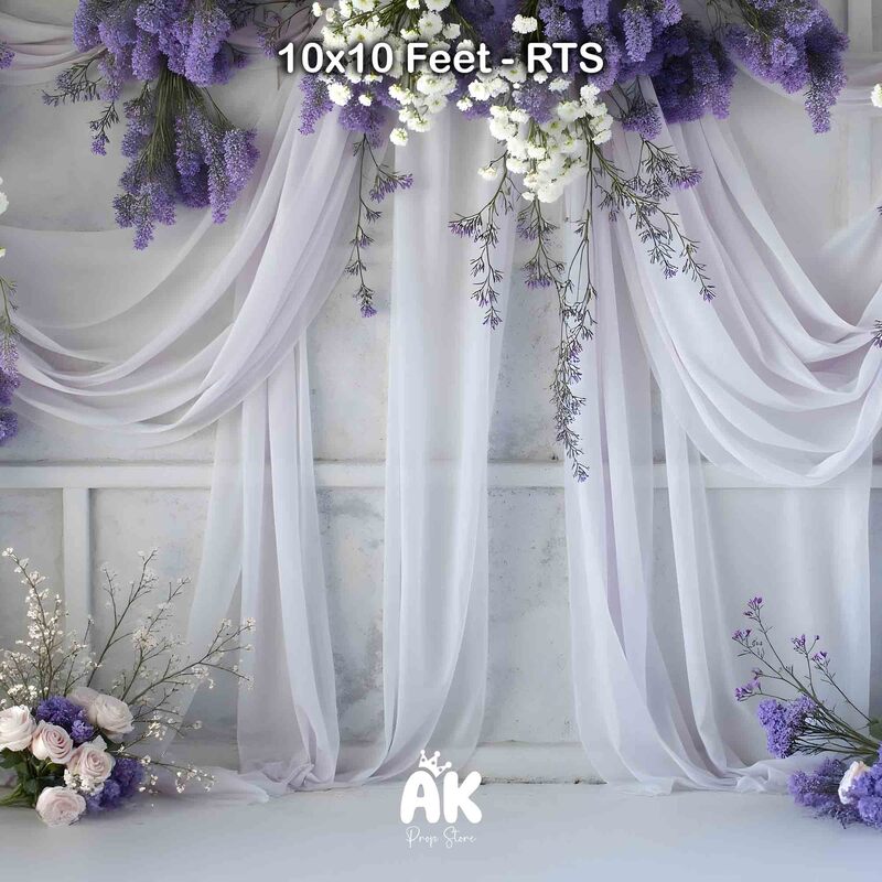 Lilac Curtain Wall - 10x10 Feet Lilac Curtain Wall - 10x10 Feet